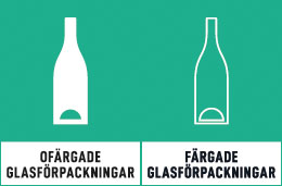 Dekaler för glasförpackningar