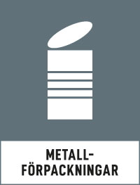 Dekal för metallförpackningar